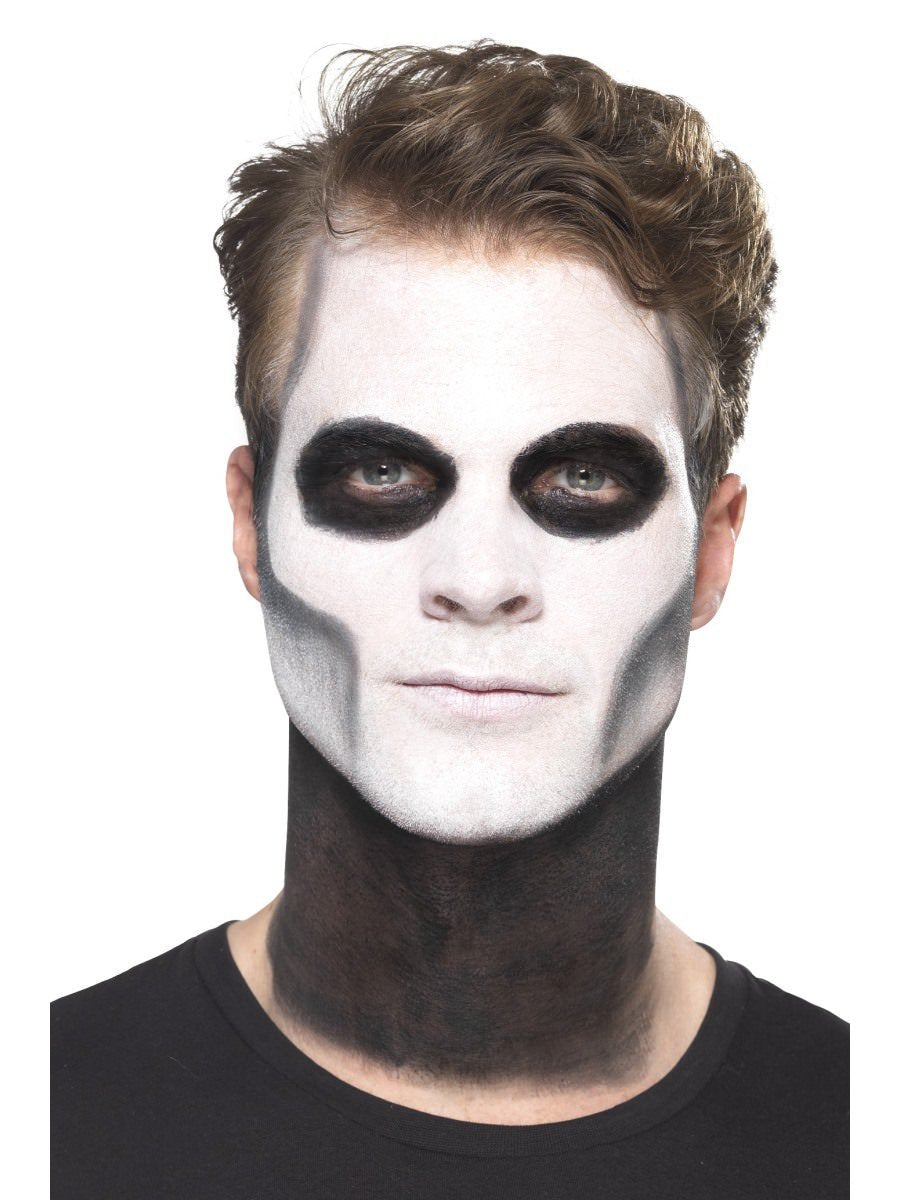 Day Of The Dead Senor Bones Make Up Kit Grease Transfers Face Paint Crayon Tash Applicators 6