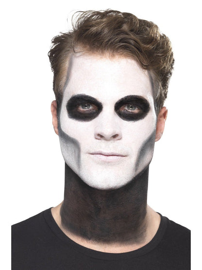 Day Of The Dead Senor Bones Make Up Kit Grease Transfers Face Paint Crayon Tash Applicators 6