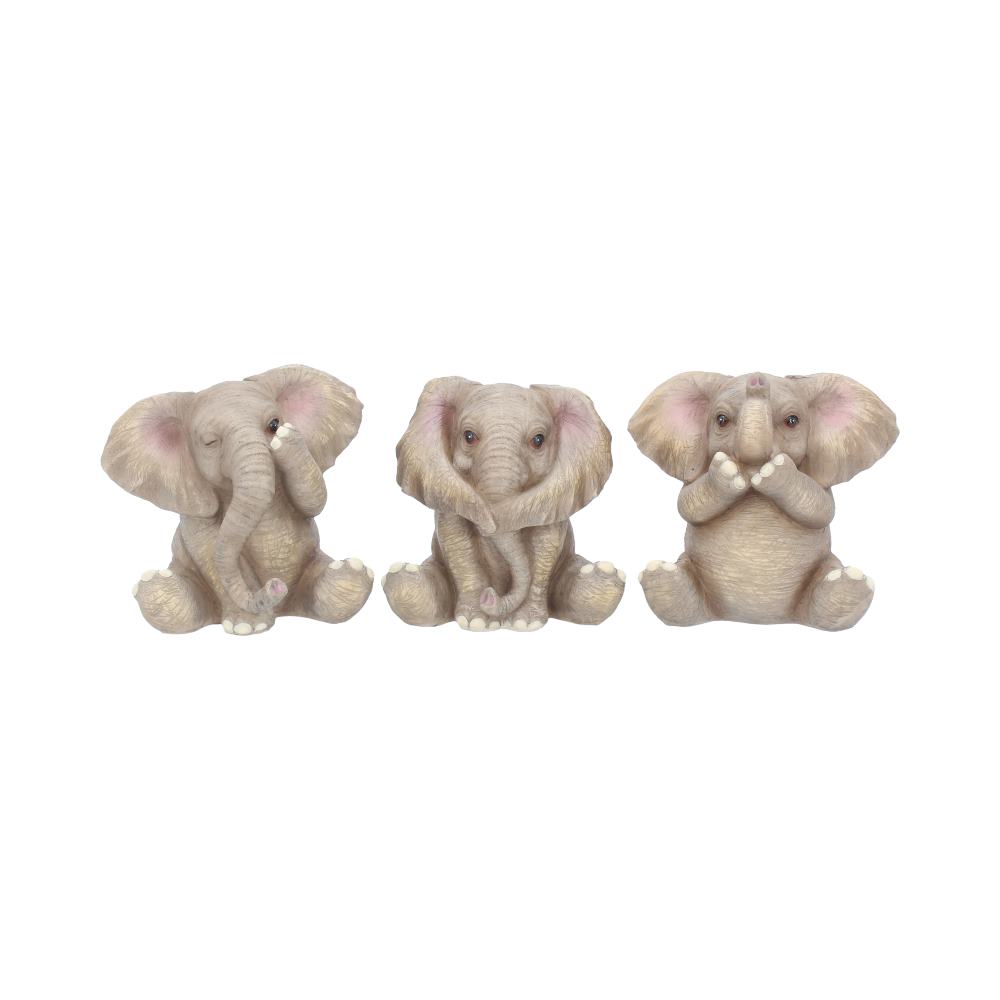 Three Baby Elephants Figurine Elephant Ornaments