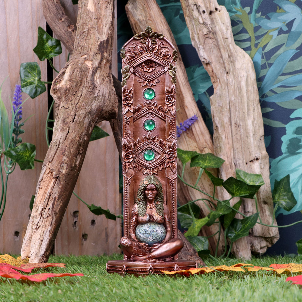 Ethereal Mother Earth Gaia Art Statue Incense Burner 24cm 7