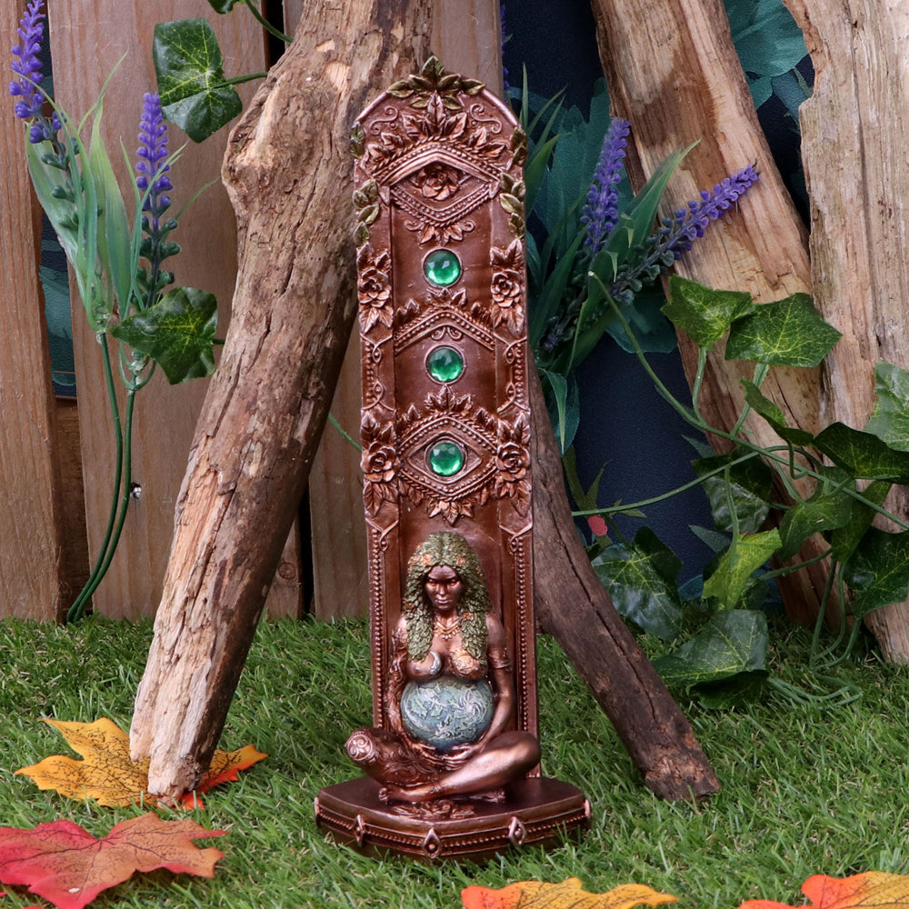 Ethereal Mother Earth Gaia Art Statue Incense Burner 24cm 8