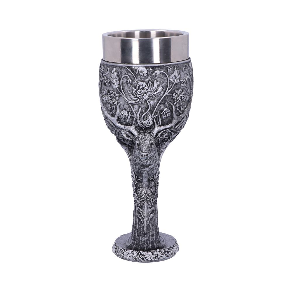 Monarch of the Glen Stags Head Goblet Wine Glass 18cm 2