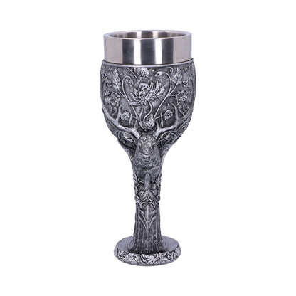 Monarch of the Glen Stags Head Goblet Wine Glass 18cm 2
