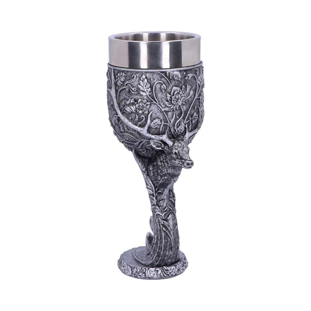 Monarch of the Glen Stags Head Goblet Wine Glass 18cm 1
