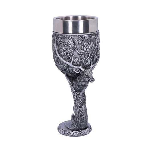 Monarch of the Glen Stags Head Goblet Wine Glass 18cm 1