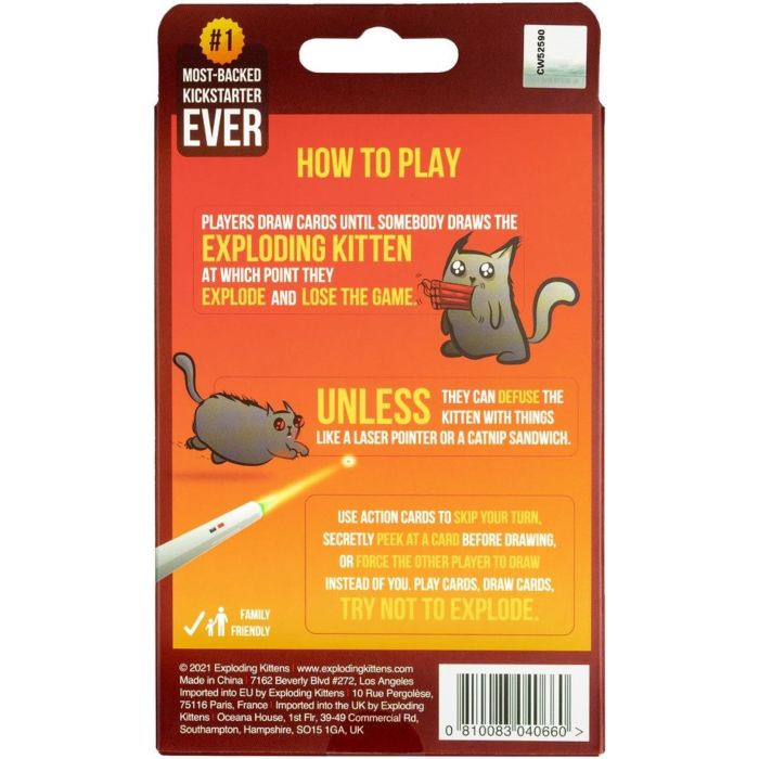 Exploding Kittens 2 Player Edition Card Game 2