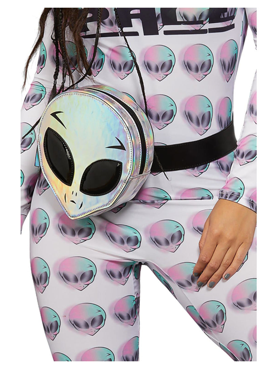 Alien Face Bum Bag Holographic Effect