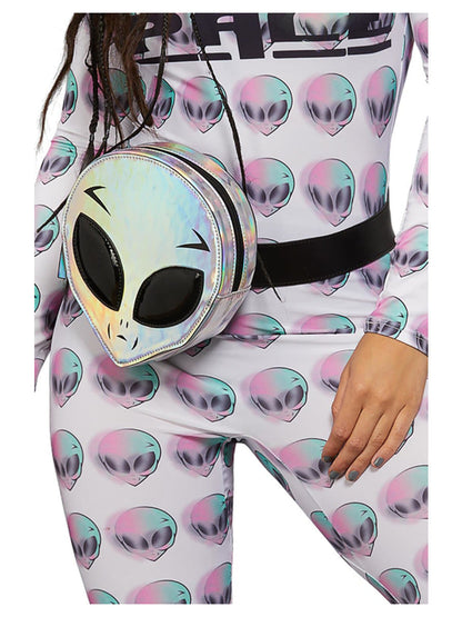 Alien Face Bum Bag Holographic Effect 2