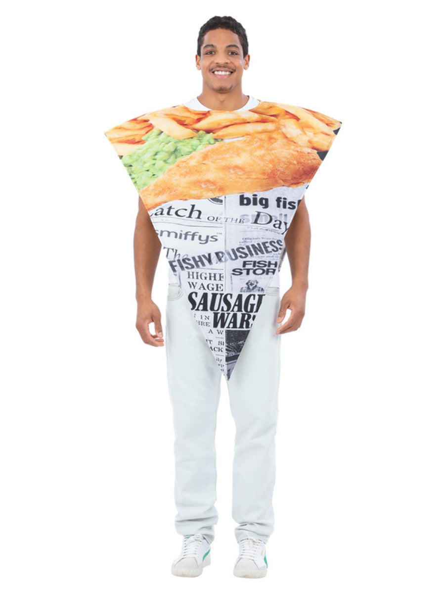 Fish and Chips Costume Poncho 1