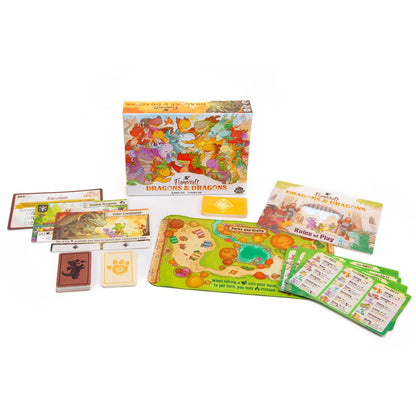 Dragons and Dragons Expansion Flamecraft Board Game by Cardboard Alchemy