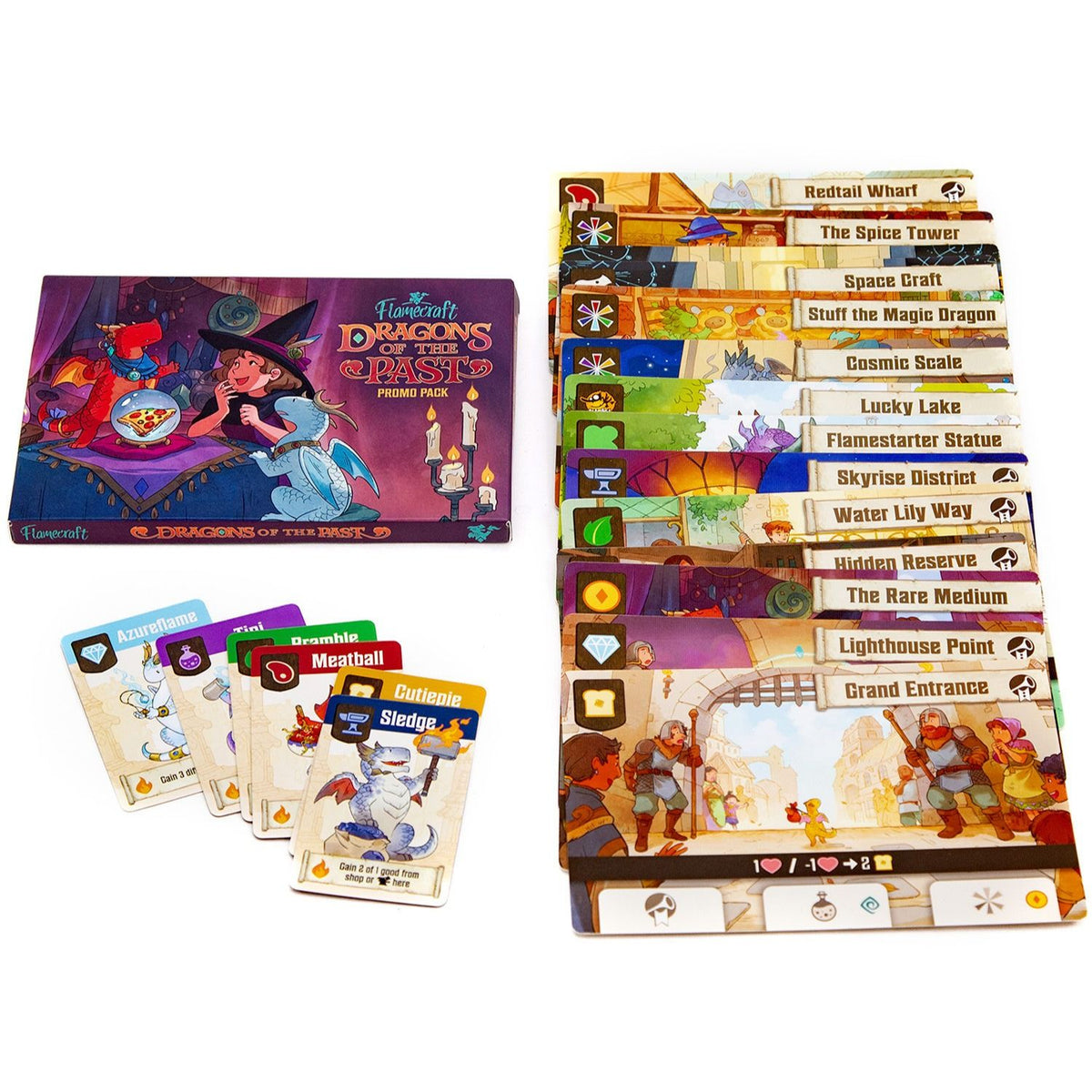 Dragons of the Past Promo Pack Flamecraft Board Game Expansion