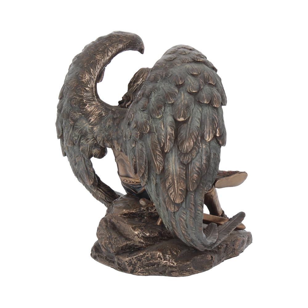 Bronzed Lucifer The Fallen Angel Religious Figurine 16.5cm Bronze Resin Statue 5