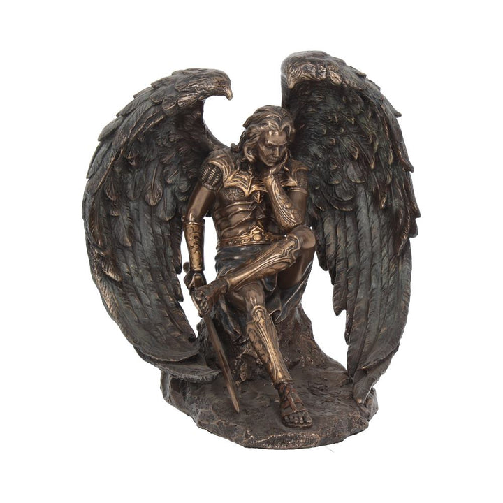 Bronzed Lucifer The Fallen Angel Religious Figurine 16.5cm