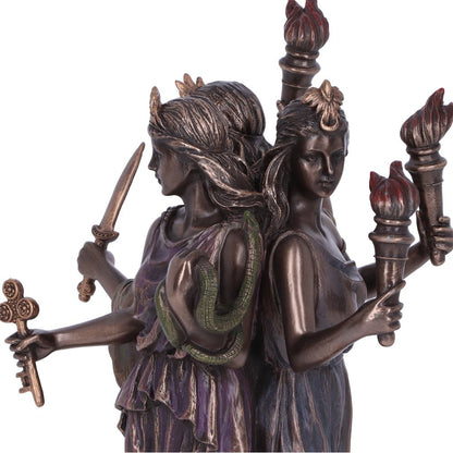 Hecate Goddess of Magic Figurine Triple Ornament 21cm 6