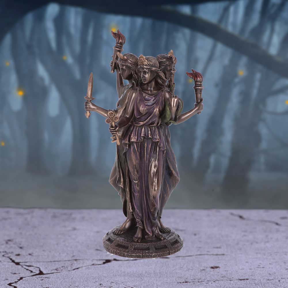 Hecate Goddess of Magic Figurine Triple Ornament 21cm