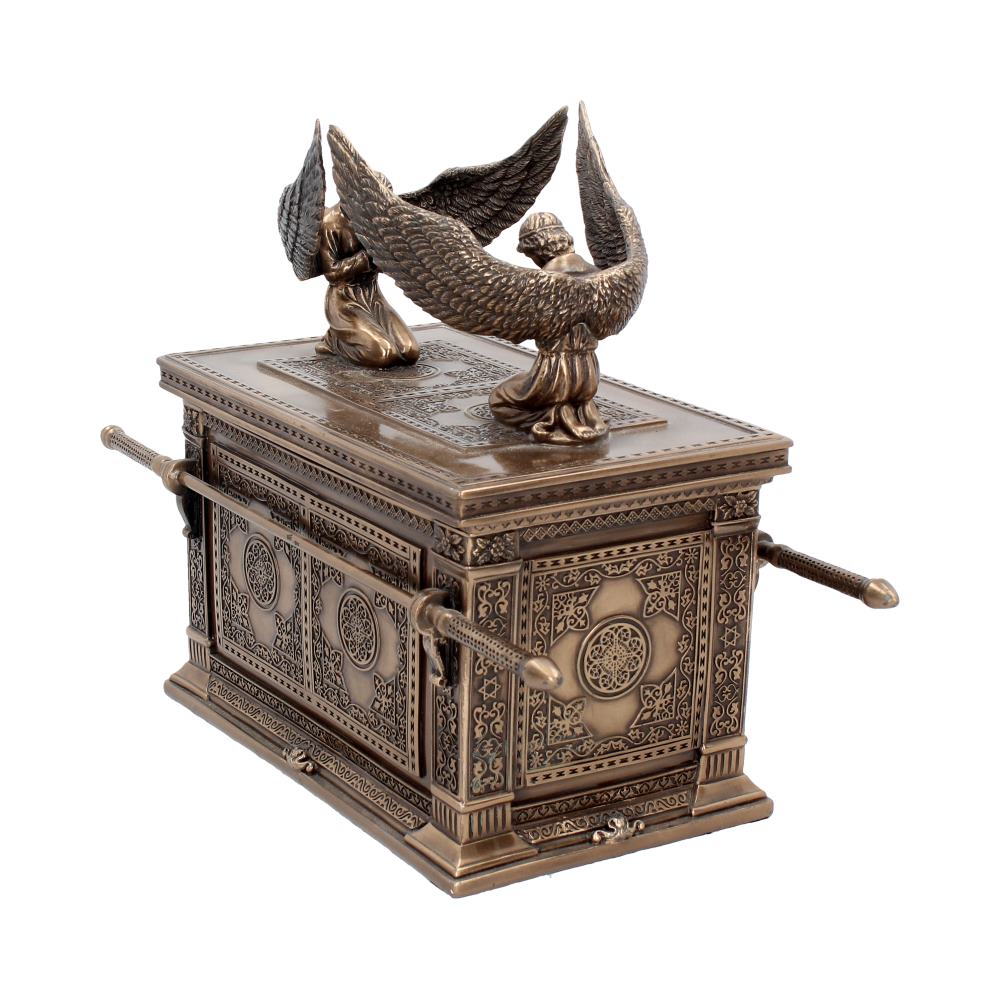 Bronzed Ark of the Covenant with Winged Cherrubs 28cm