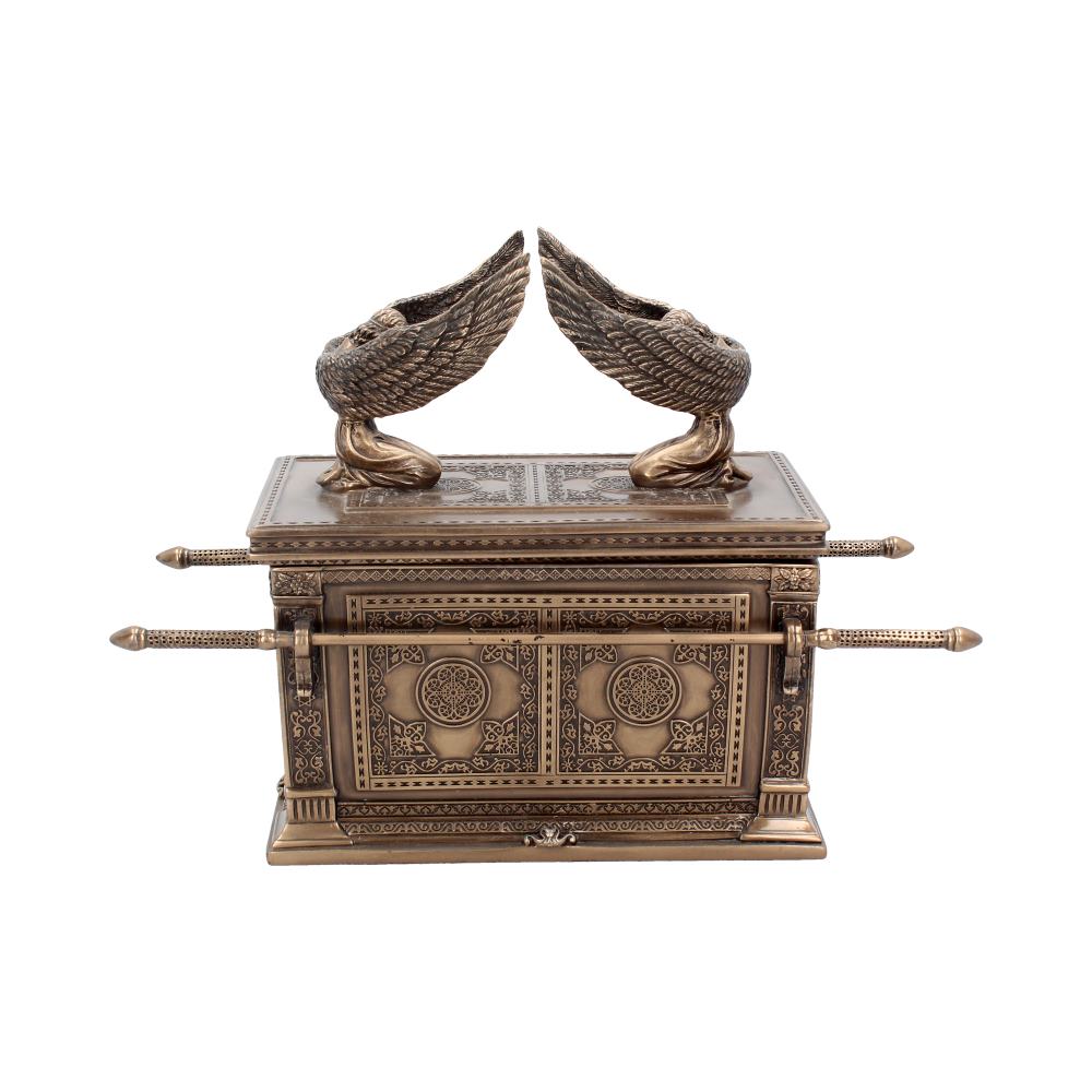 Bronzed Ark of the Covenant with Winged Cherrubs 28cm