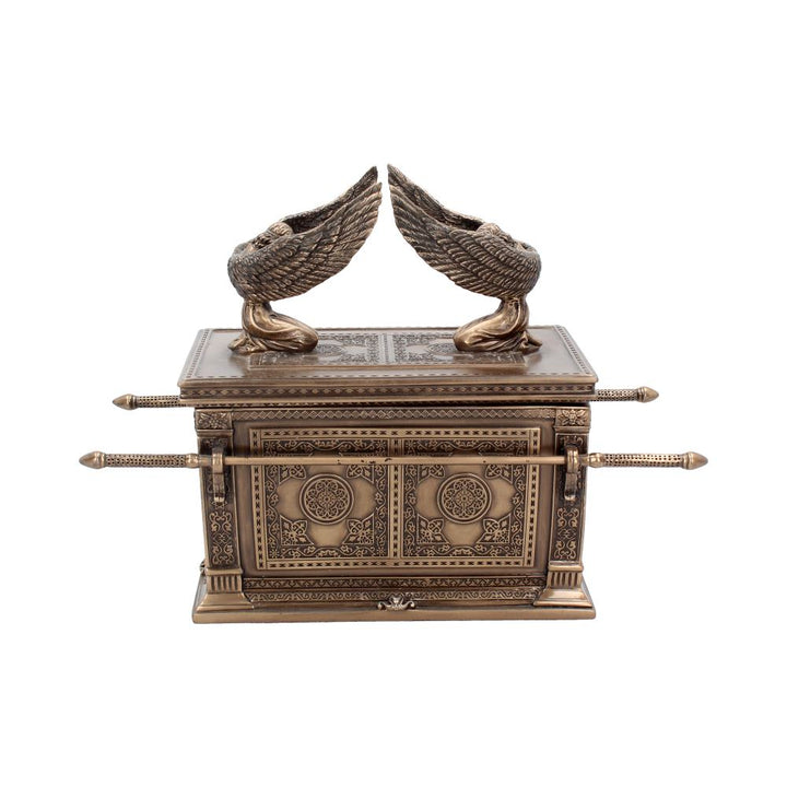 Bronzed Ark of the Covenant with Winged Cherrubs 28cm