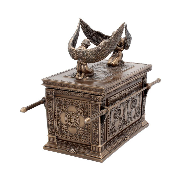 Bronzed Ark of the Covenant with Winged Cherrubs 28cm