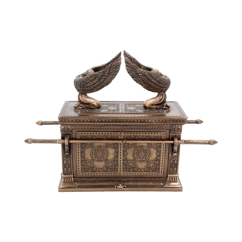 Bronzed Ark of the Covenant with Winged Cherrubs 28cm