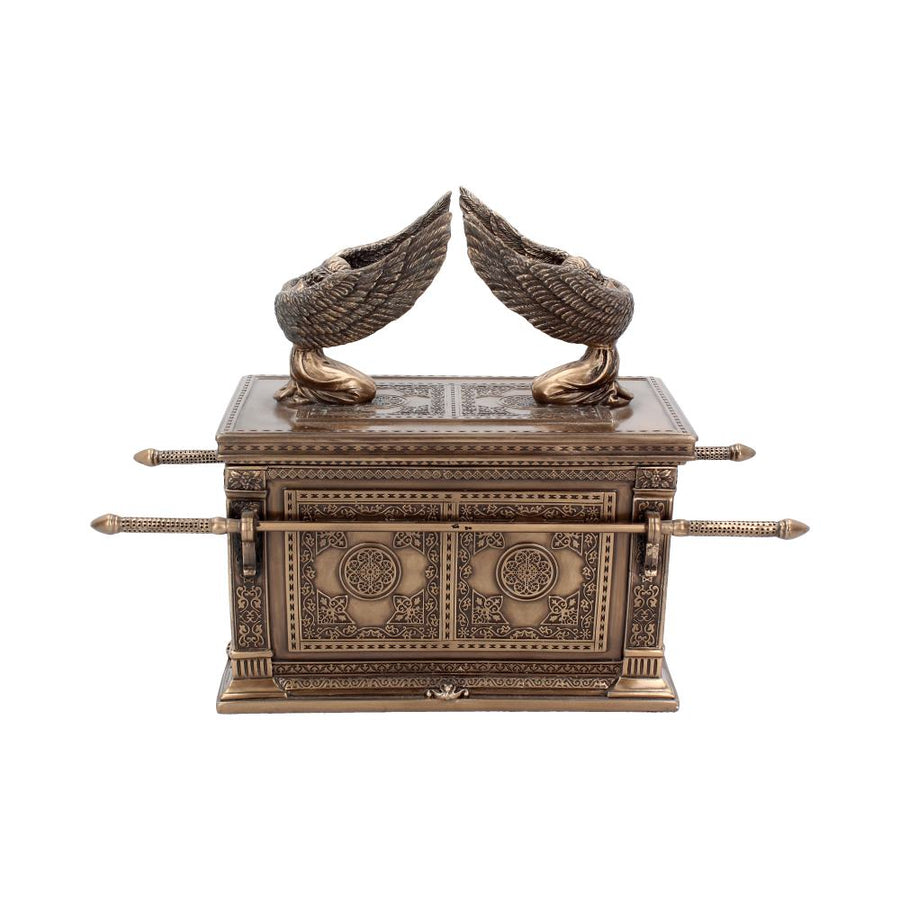 Bronzed Ark of the Covenant with Winged Cherrubs 28cm