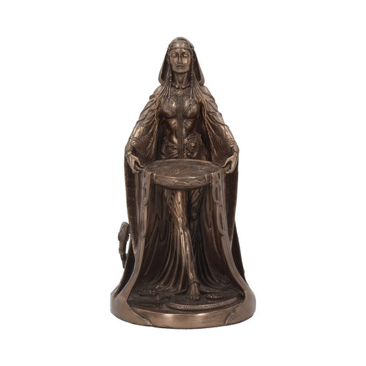 Bronzed Celtic Goddess Danu Ornament 22.5cm 1