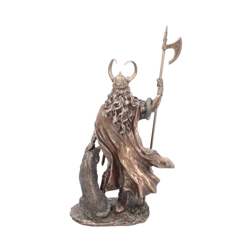 Bronzed Loki Norse Trickster God Figurine 35cm 4