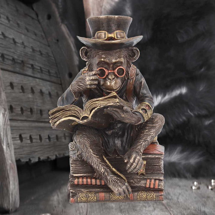 Steampunk Chimpanzee Scholar Figurine 19.5cm