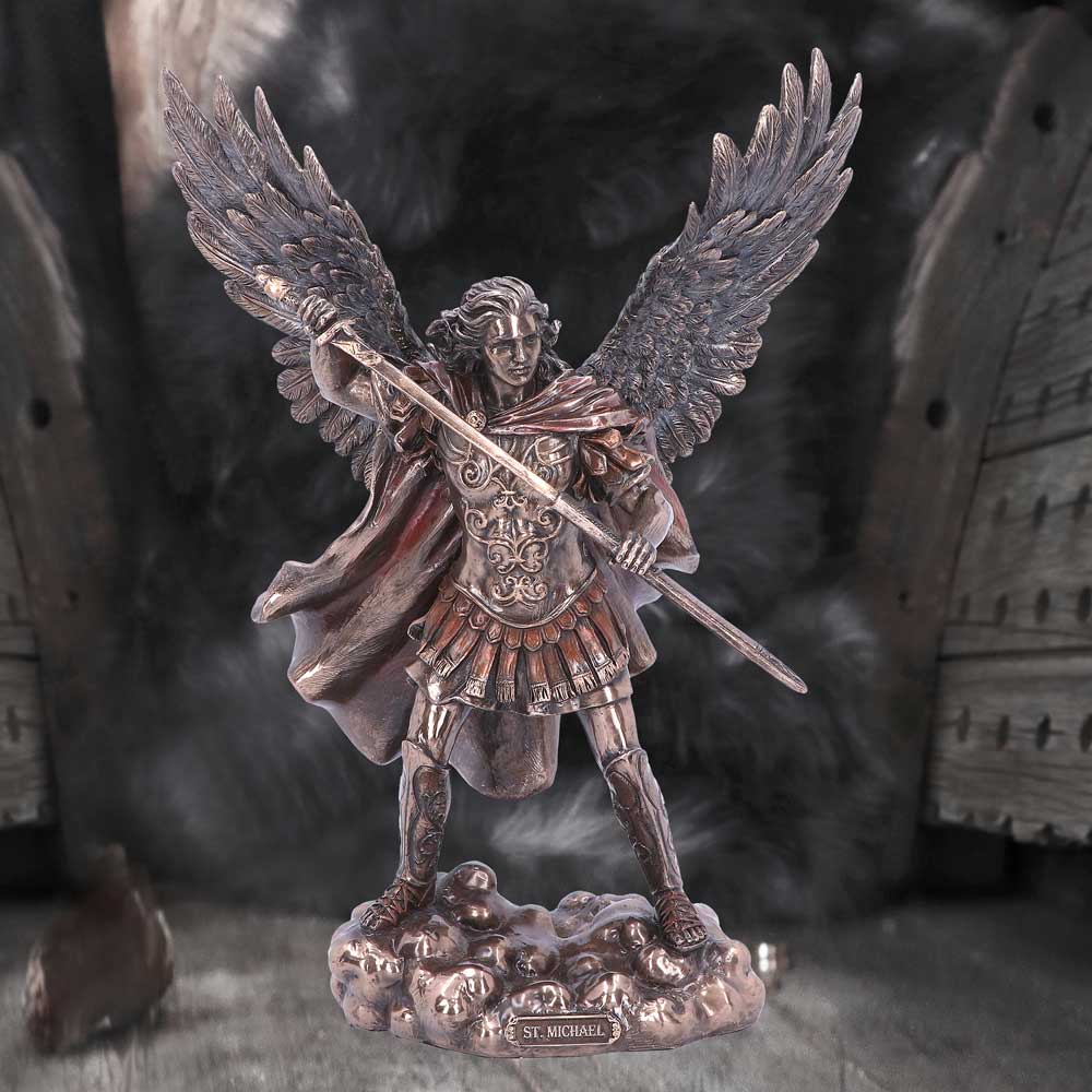 Bronze Saint Michael the Defender Archangel Figurine 29cm 5