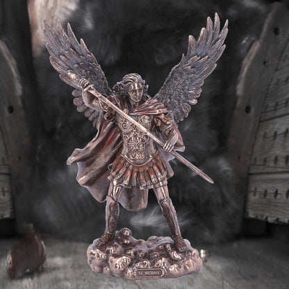 Bronze Saint Michael the Defender Archangel Figurine 29cm 5