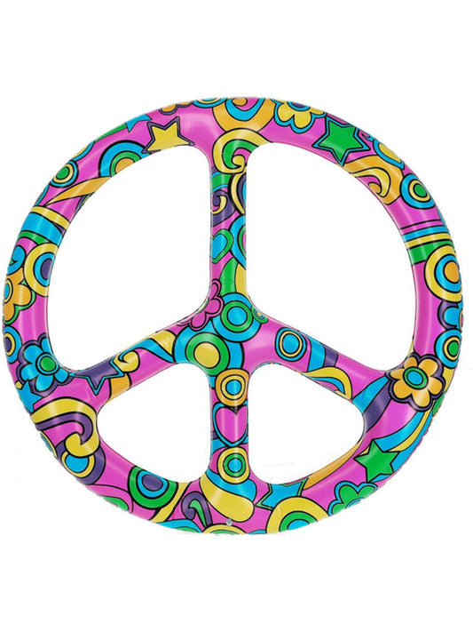 Giant Inflatable Peace Sign Pink 110cm Pool FLoat 2
