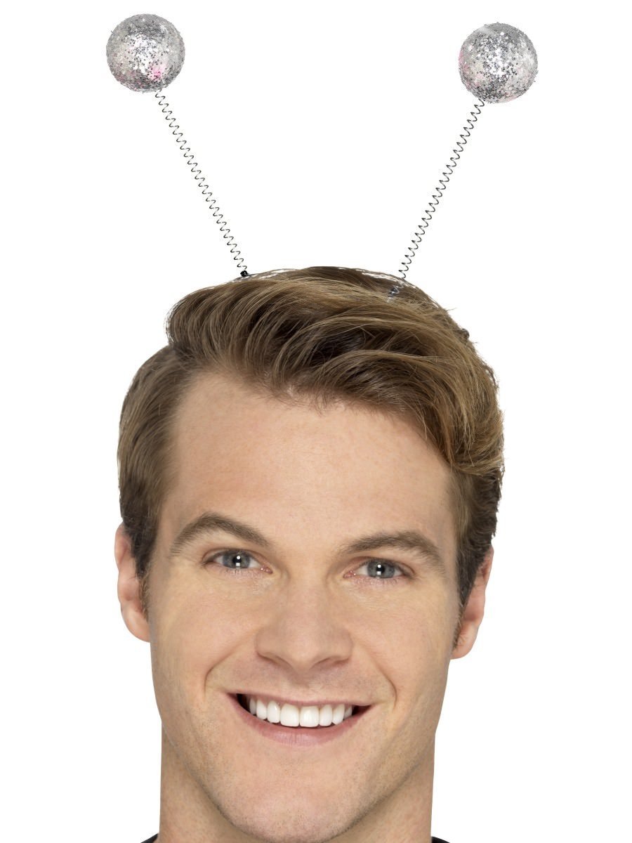 Glitter Ball Boppers Adult Silver Accessory 2
