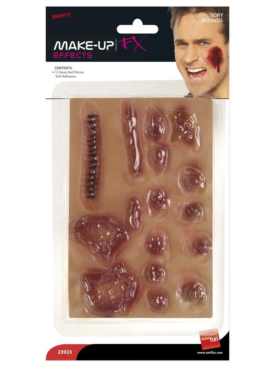 Gory Wounds Skin Coloured Zombie Make Up 3
