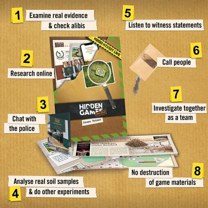 Hidden Games Green Poison Board Game