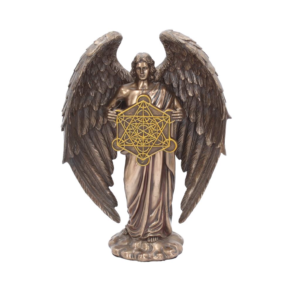 Bronzed Flower of Life Metatron Archangel Figure 26cm 1