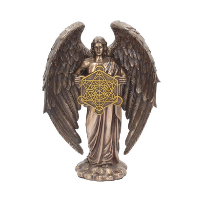 Bronzed Flower of Life Metatron Archangel Figure 26cm 1