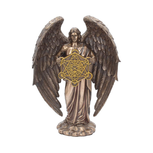 Bronzed Flower of Life Metatron Archangel Figure 26cm 1