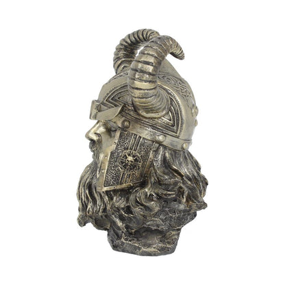 Bronze Odin Norse Viking God Bust 21.5cm 2