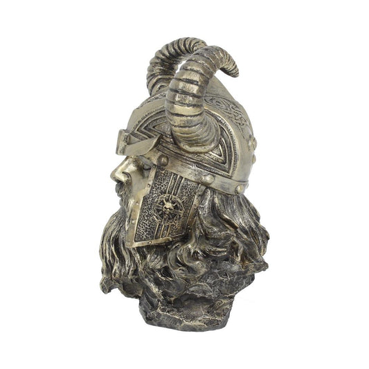 Bronze Odin Norse Viking God Bust 21.5cm 2