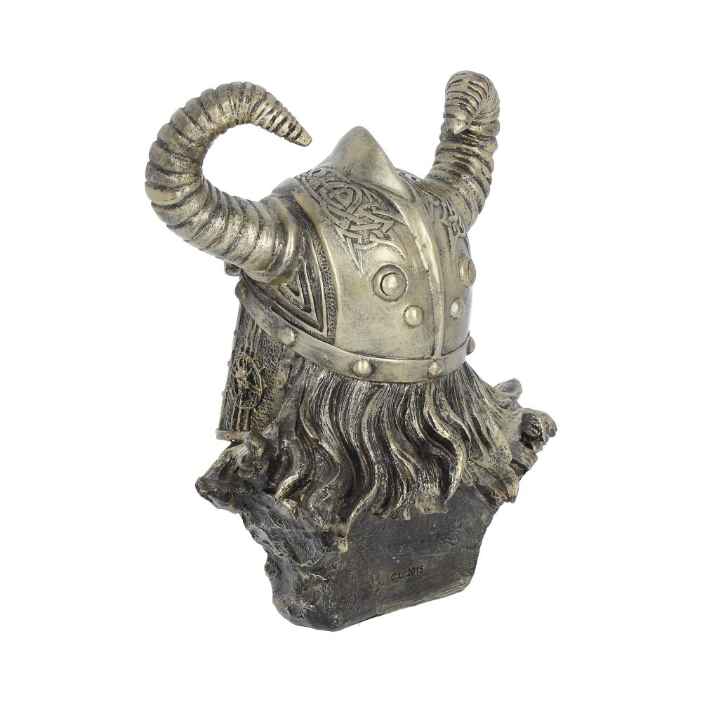 Bronze Odin Norse Viking God Bust 21.5cm 3