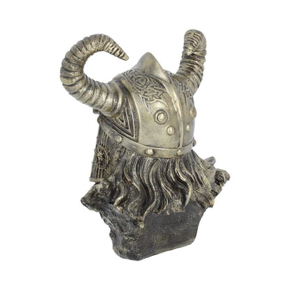 Bronze Odin Norse Viking God Bust 21.5cm 3