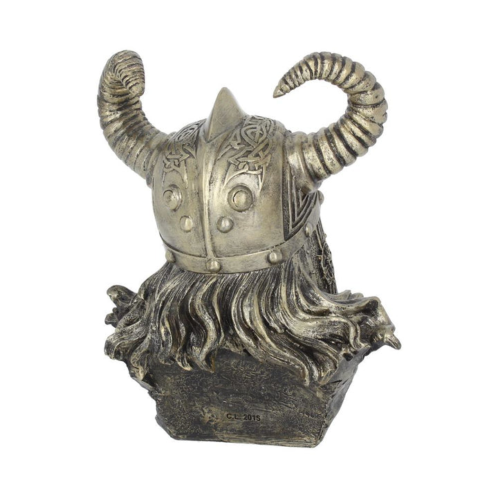 Bronze Odin Norse Viking God Bust 21.5cm 4
