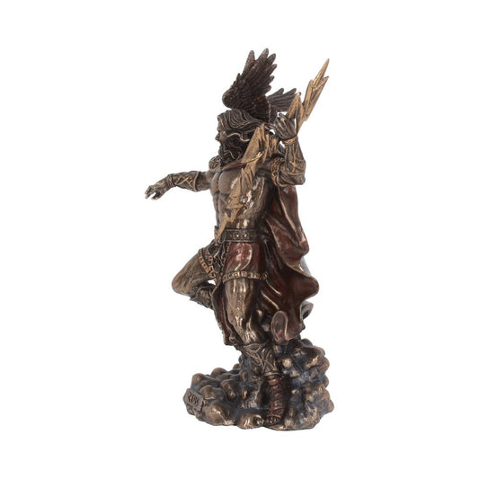 Bronzed Zeus King Of The Greek Gods 30cm 2