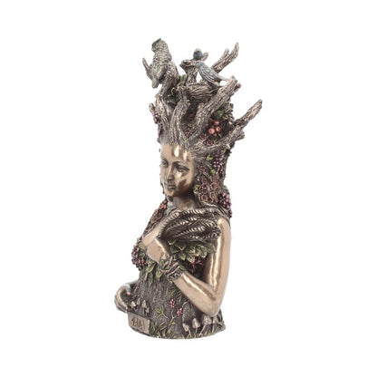 Bronzed Mother Earth Gaia Bust 26cm 2