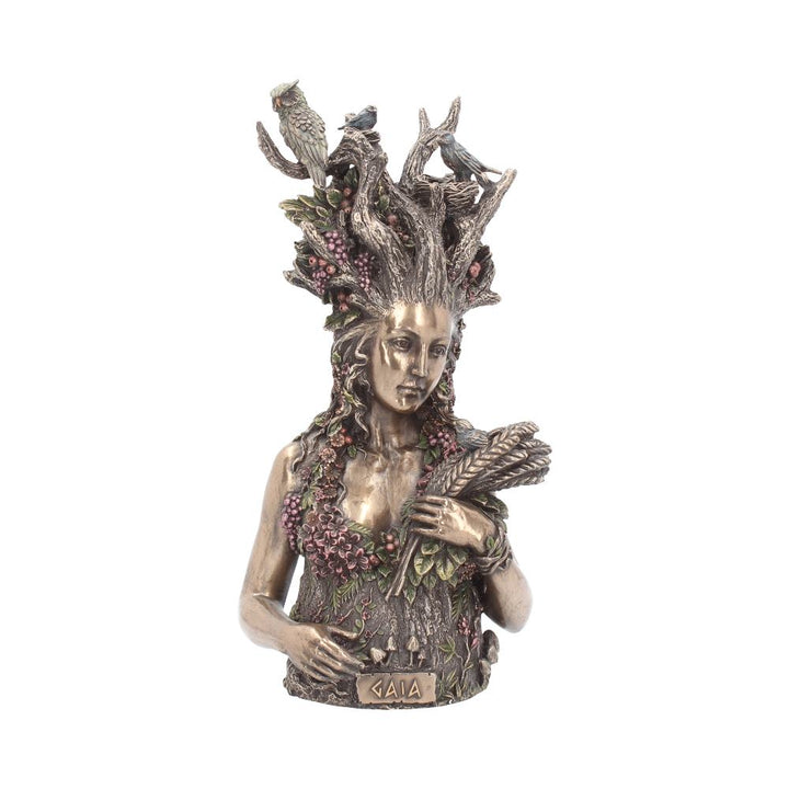 Bronzed Mother Earth Gaia Bust 26cm