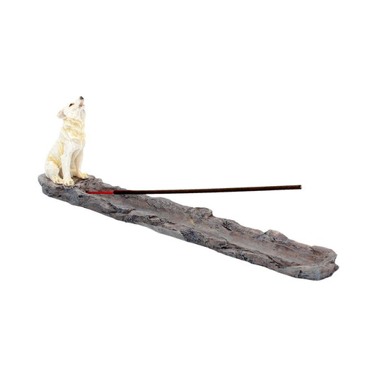 Wolf Call IHowling White Incense Holder 27.8cm 1