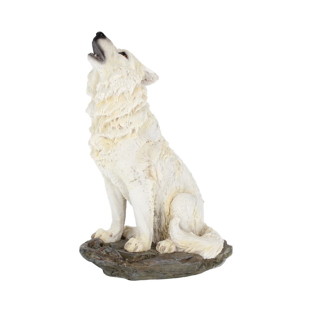 Storms Cry Howling White Wolf Figure 20cm 3