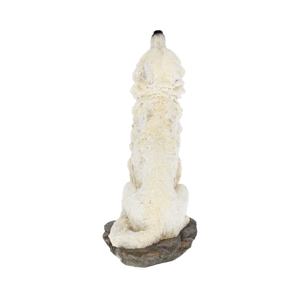 Storms Cry Howling White Wolf Figure 20cm 5
