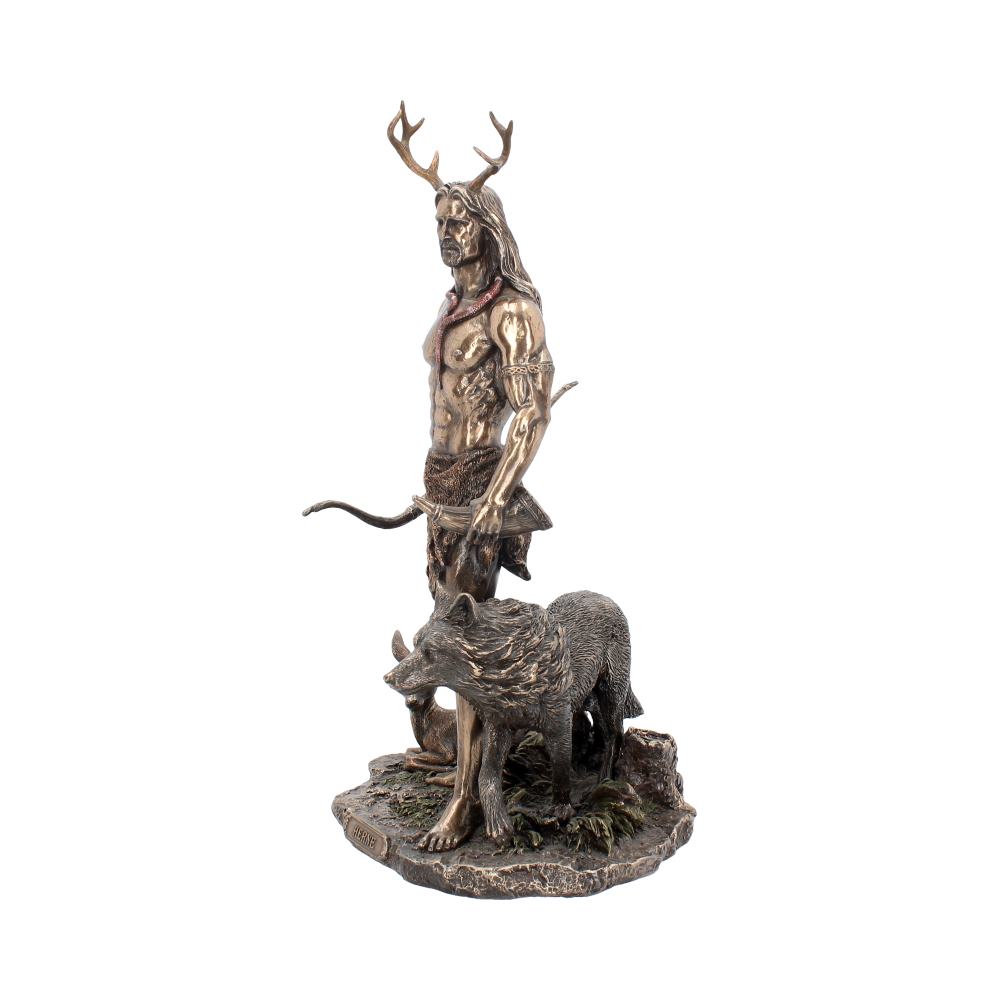 Herne and Animals Folklore Bronzed Figurine 30cm 2