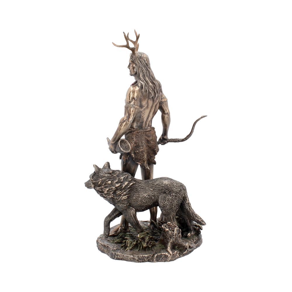 Herne and Animals Folklore Bronzed Figurine 30cm 3